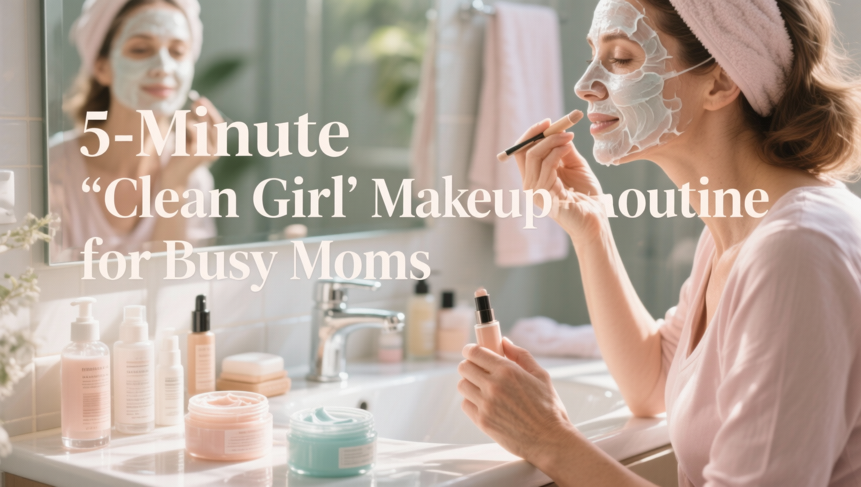 5-Minute 'Clean Girl' Makeup Routine for Busy Moms