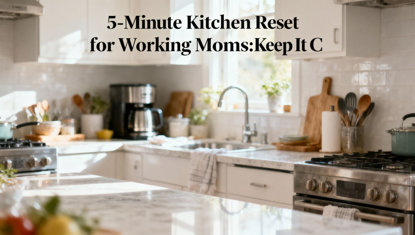 5-Minute Kitchen Reset for Working Moms: Keep It Clean Daily