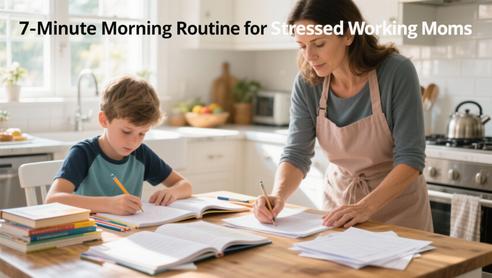 7-Minute Morning Routine for Stressed Working Moms