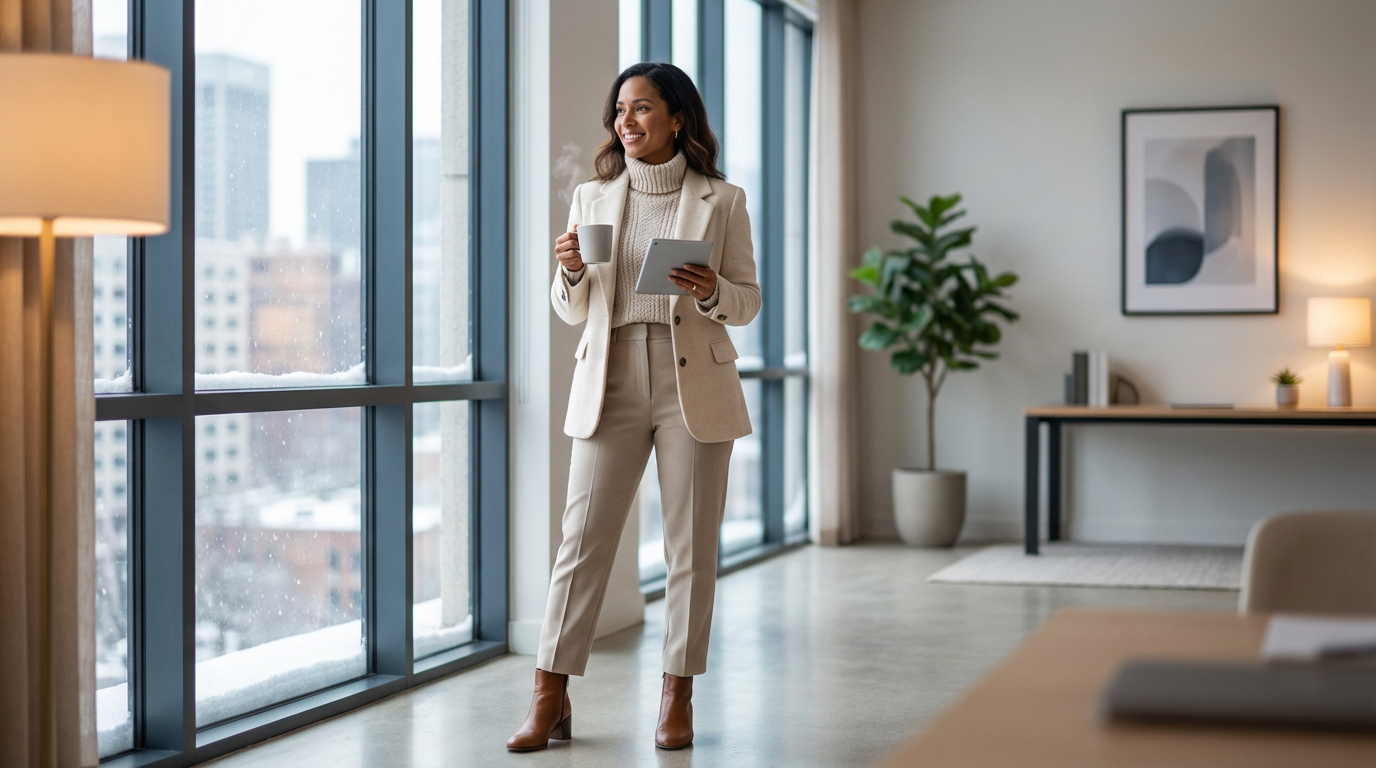 Cozy Winter Work Outfits for Moms in 2026